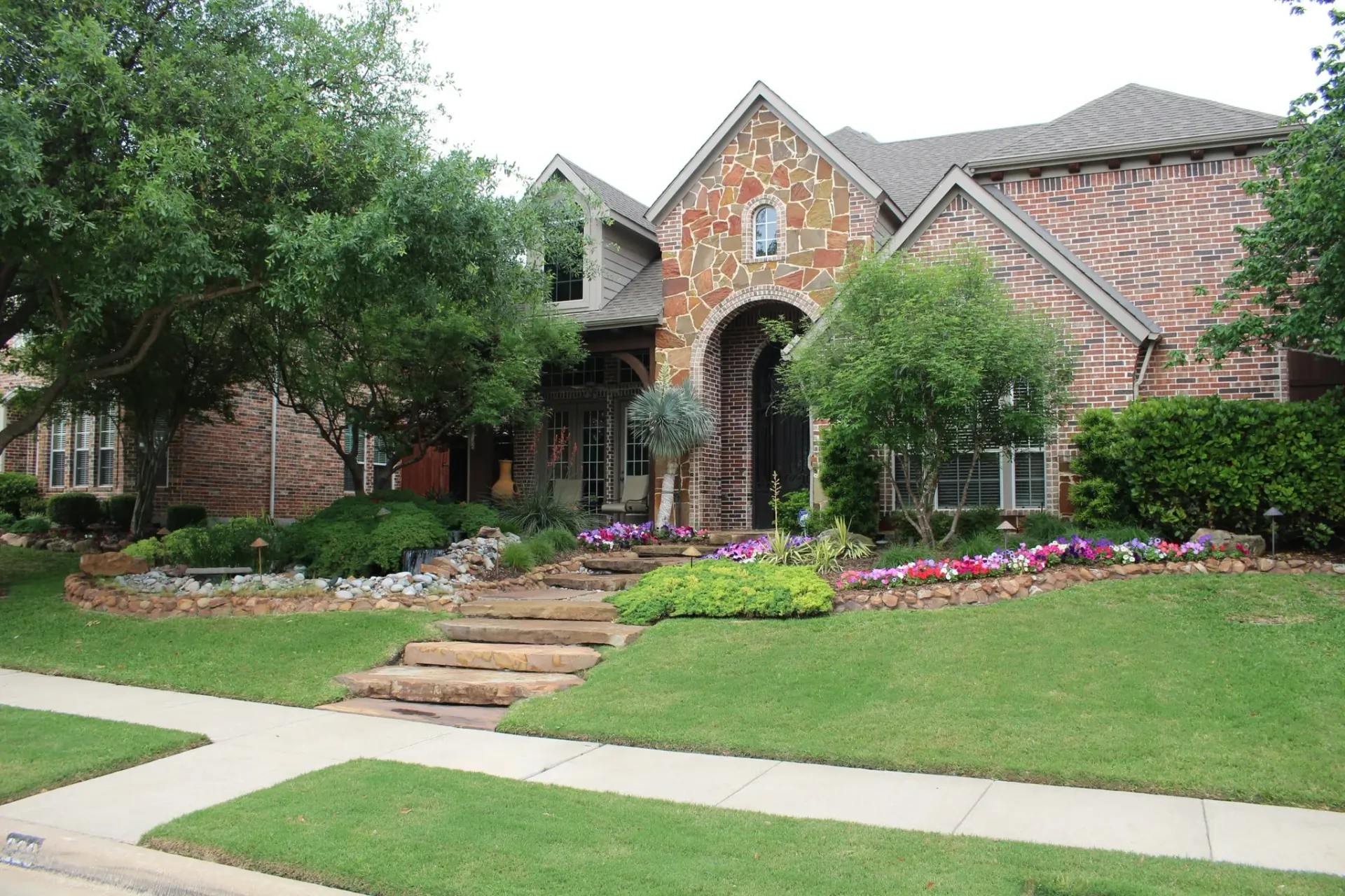 Front Yard Landscape with Water Feature — image 2