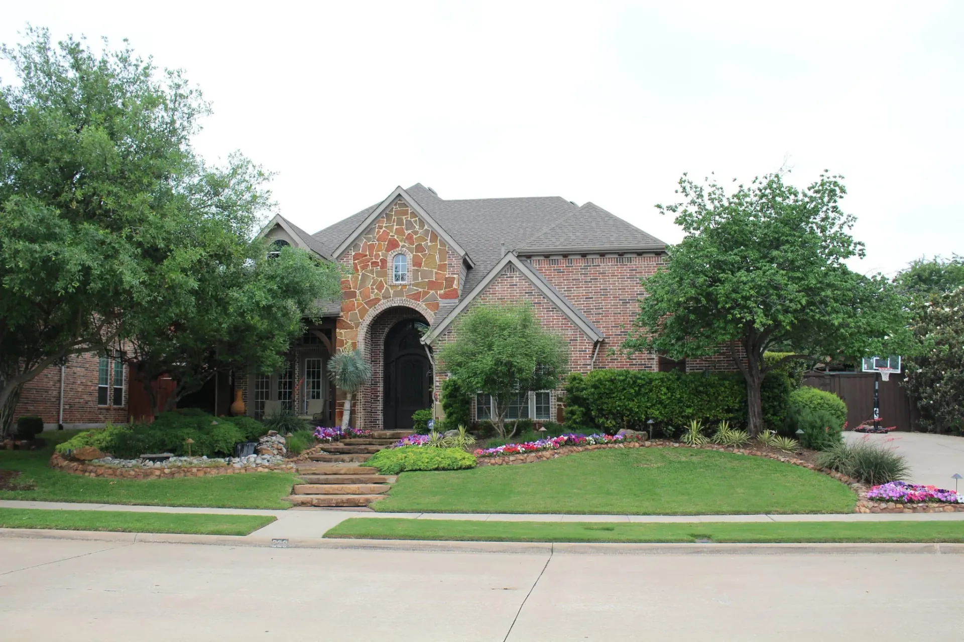 Front Yard Landscape with Water Feature — image 3