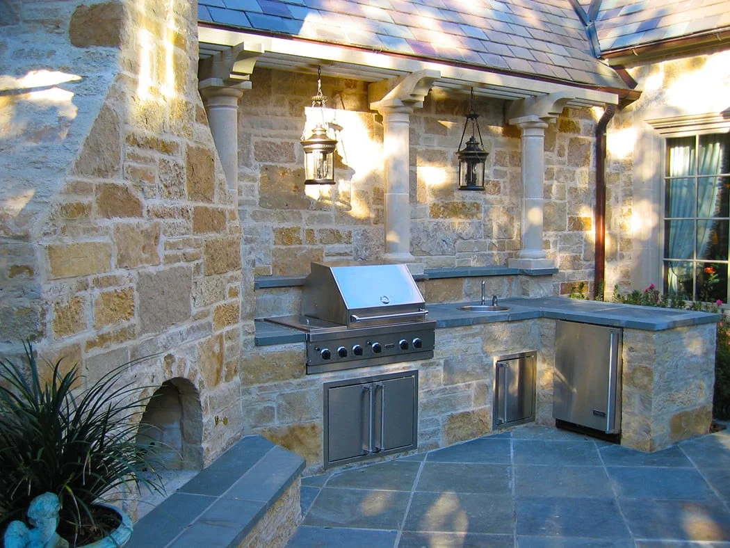 Outdoor Kitchen & Fireplace — image 2