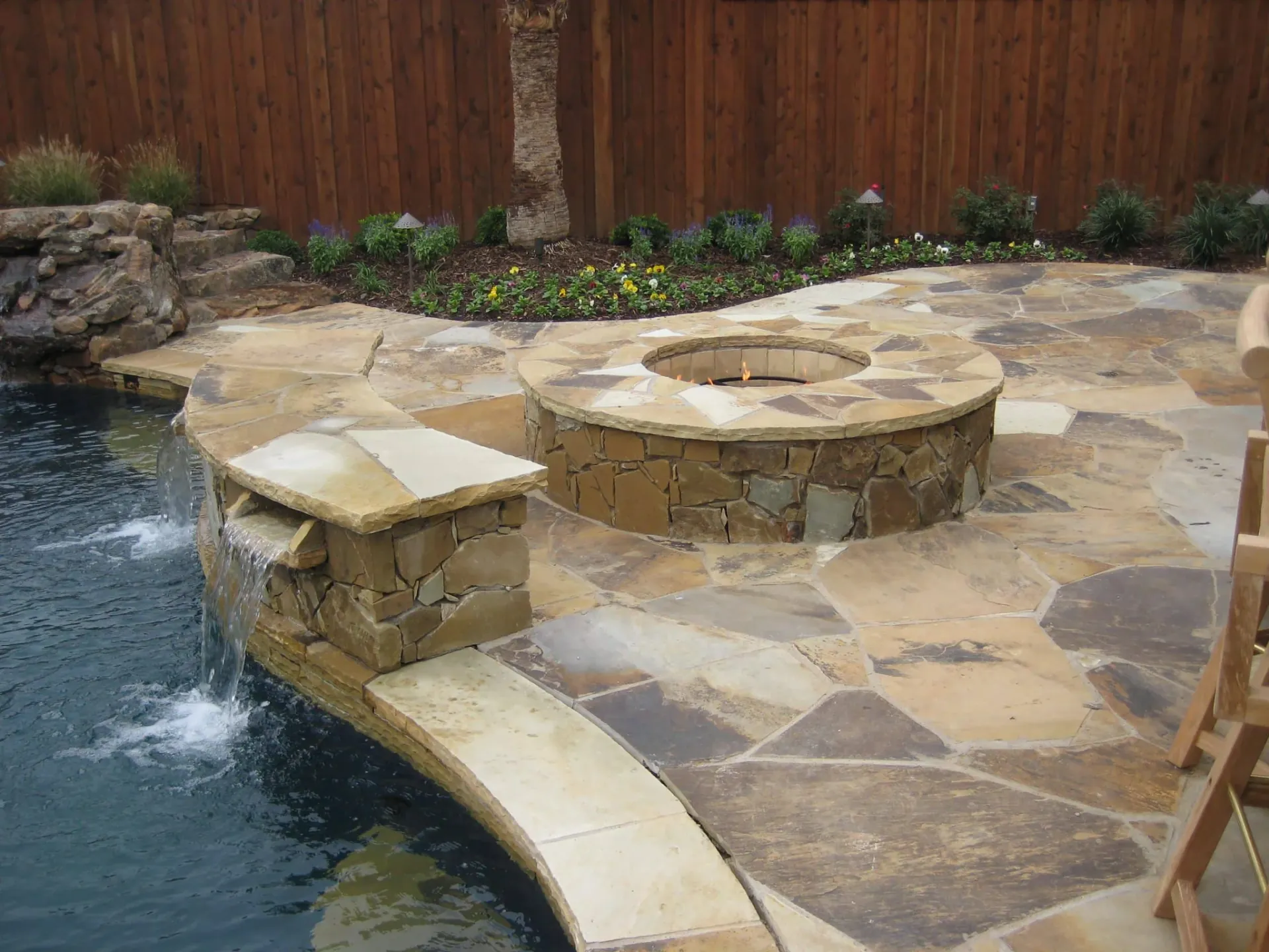 Pool Landscape, Kitchen, Fire Pit — image 4