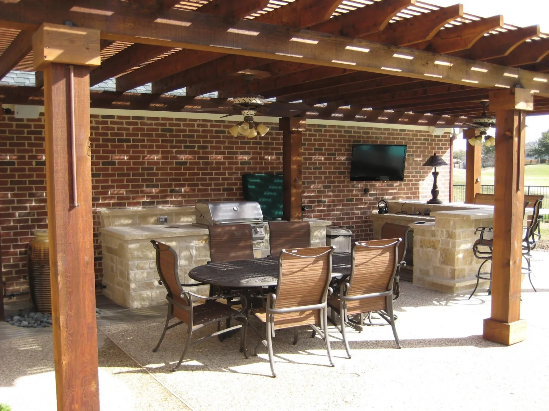 Pergola & Fireplace — image 3